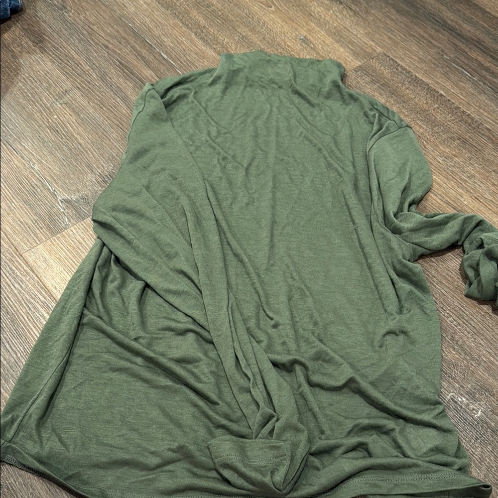 Abercrombie & Fitch Forest Green Mock Neck